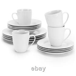 Dinnerware Set 32 Piece Service for 8 Plates Bowls Mug Round Porcelain Tableware