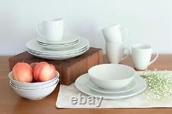 Dinnerware Set 32 Piece Service for 8 Plates Bowls Mug Round Porcelain Tableware