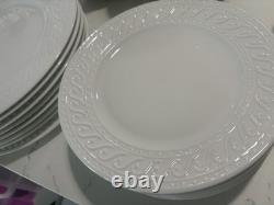 Dinnerware Set 32 Piece Service for 8 White Porcelain Pfaltzgraff Sylvia Plates