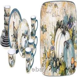 Dinnerware Set Gift Aretesian Painted Ceramic Qyality Earthenware for 4 -6pc