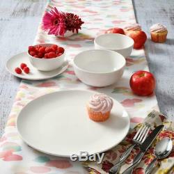 Dinnerware Set White Service for 8 40 Piece Round fine Ceramic Tableware New