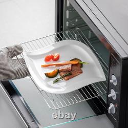 Dinnerware Sets, 30 Piece Ivory White Plates and Bowls Sets for 6, Porcelain Dis