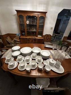Discontinued Sango Debutant Pattern 56 Pieces China Dinnerware-3688 Set Of 8