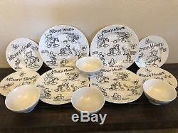 Disney Mickey Mouse Holiday Plates Christmas Dinner Meal Kids Bamboo  Dinnerware news.donnu.ru