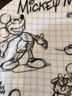 Disney Sketchbook Mickey Mouse LOT 12 PCE SET DINNER PLATES BOWLS SALAD PLATES