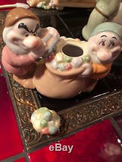Disney Snow White and Seven Dwarfs Tea Pot Set RARE! Sugar Creamer