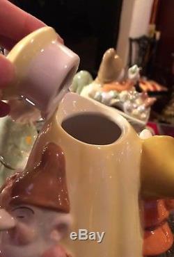 Disney Snow White and Seven Dwarfs Tea Pot Set RARE! Sugar Creamer