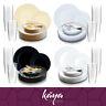 Disposable Plastic Dinnerware Set Wedding Party Package Flared Rim Design Plates