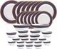 Diva Sovrana Collection Opal Glass Crockery for 6 Dinner Set 33 pc Regent Blue
