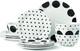 Dot 12-Piece Dinnerware Set, 19.84, White