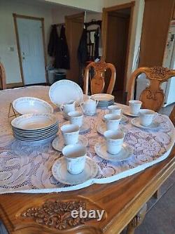 Dynasty Fine China Vintage Rapture Pattern Dinnerware 36 Piece Grouping