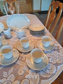 Dynasty Fine China Vintage Rapture Pattern Dinnerware 36 Piece Grouping