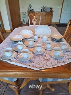 Dynasty Fine China Vintage Rapture Pattern Dinnerware 36 Piece Grouping