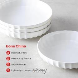 Eater x Zwiesel Fortessa Parasol Bone China, 12 Piece Dinnerware Set Service