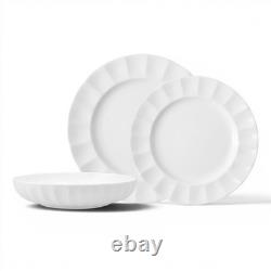 Eater x Zwiesel Fortessa Parasol Bone China, 12 Piece Dinnerware Set Service