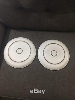 Edith Heath Ceramics Set of 6 Dinner Plates 10.75 Opaque White Coupe Line Vint