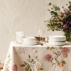 Elegant 16-Piece Ceramic Dinnerware Set for 4, Dishwasher & Microwave Safe