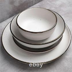 Elegant 16-Piece White Ceramic Dinner Set for Everyday Dining & Gifting