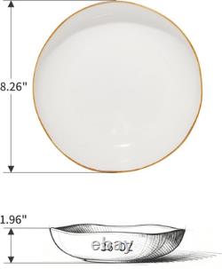 Elegant 16-Piece White Stoneware Dinnerware Set for Stylish Dining