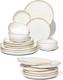 Elegant 18-Piece White Ceramic Dinnerware Set for Stylish Dining