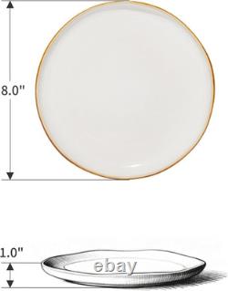 Elegant 18-Piece White Ceramic Dinnerware Set for Stylish Dining