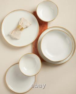 Elegant 18-Piece White Ceramic Dinnerware Set for Stylish Dining