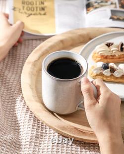 Elegant 22-Piece White Stoneware Dinnerware Set for Home & Kitchen