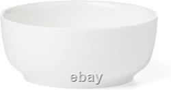 Elegant 24-Piece White Coupe Dinnerware Set for 8 Modern Design