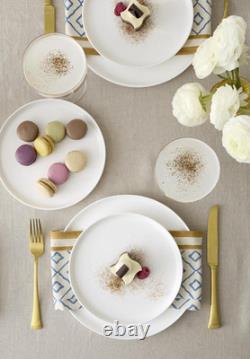 Elegant 24-Piece White Coupe Dinnerware Set for 8 Modern Design