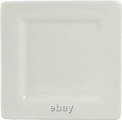 Elegant 30 Pc Square Dinnerware Set Cream White