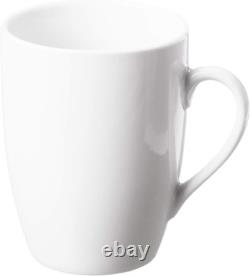 Elegant 52-Pc White Coupe Dinnerware Set, Service for 8, Perfect for Any Occasio