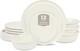 Elegant Capri 12-Piece White Stoneware Dinnerware Set for Stylish Dining