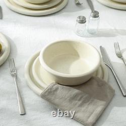 Elegant Capri 12-Piece White Stoneware Dinnerware Set for Stylish Dining