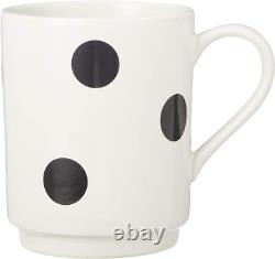 Elegant Deco Dot 12-Piece White Dinnerware Set for Stylish Dining