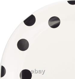 Elegant Deco Dot 12-Piece White Dinnerware Set for Stylish Dining