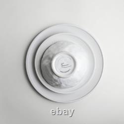 Elegant NENDO 16-Piece White Stoneware Dinnerware Set by Mercer Project