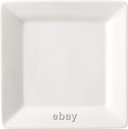 Elegant Nova Square 40-Piece Dinnerware Set in Cream White