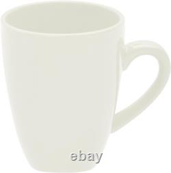 Elegant Nova Square 40-Piece Dinnerware Set in Cream White