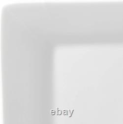 Elegant Nova Square 40-Piece Dinnerware Set in Cream White Elegant Nova Square 40-Piece Dinnerware Set in Cream White