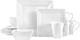 Elegant Trellis White 16-Piece Dinnerware Set for 4 Perfect for Any Occasion