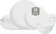 Elegant Virtuo 12-Piece White Porcelain Dinnerware Set for Stylish Dining
