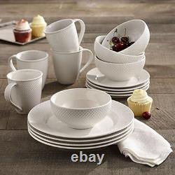 Elle Décor 16-Piece Round Dinnerware Set Perfect Gift for Any Occasion