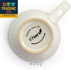 Embossed Scalloped Stoneware Dinnerware Dish Set, 16 Piece, Ivory