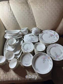 Epiag Czechoslovakia Floral Tableware Place Setting For 12 (88 pieces) READ