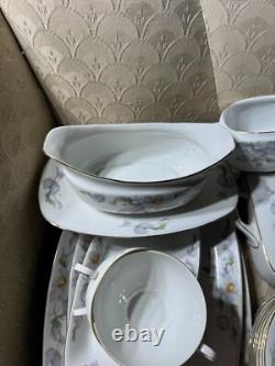 Epiag Czechoslovakia Floral Tableware Place Setting For 12 (88 pieces) READ