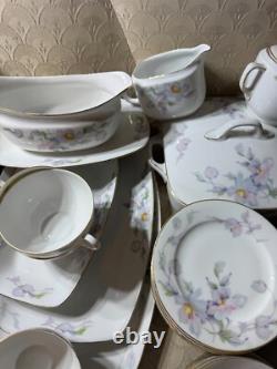 Epiag Czechoslovakia Floral Tableware Place Setting For 12 (88 pieces) READ
