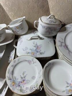 Epiag Czechoslovakia Floral Tableware Place Setting For 12 (88 pieces) READ