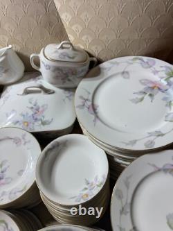 Epiag Czechoslovakia Floral Tableware Place Setting For 12 (88 pieces) READ