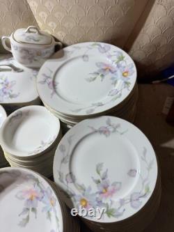 Epiag Czechoslovakia Floral Tableware Place Setting For 12 (88 pieces) READ