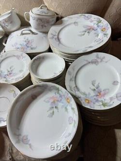 Epiag Czechoslovakia Floral Tableware Place Setting For 12 (88 pieces) READ